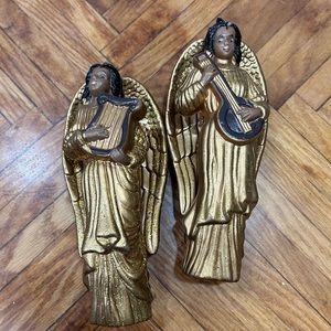 Vintage Brown Angels - Christmas
